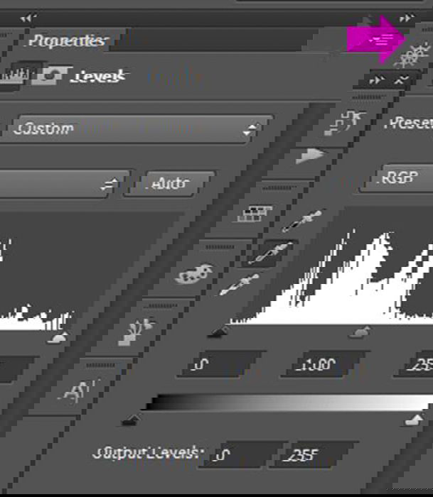A screenshot showing how to do color correction in Photoshop with a grey card