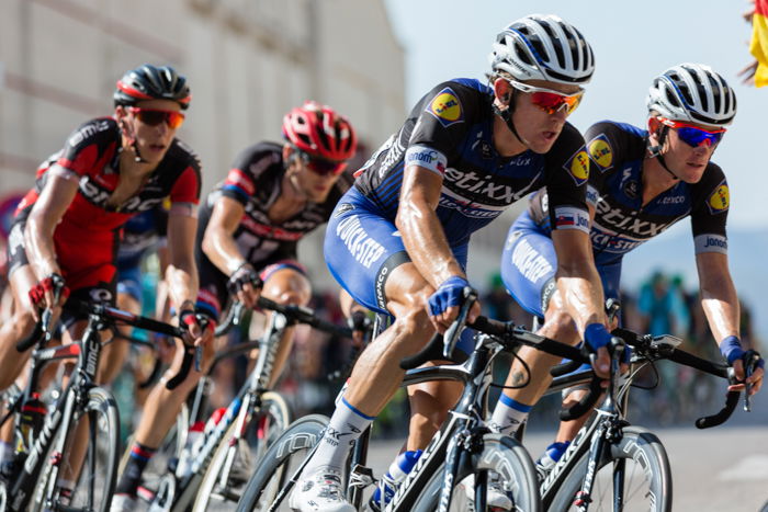 photo of a group of cyclists 